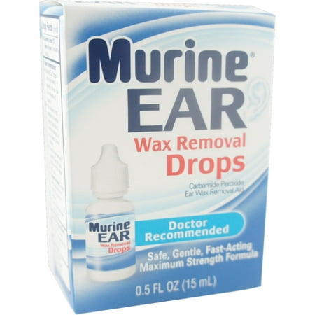 Murine Ear Wax Removal Drops 0.50 oz (Pack of 2) (Best Ear Drops For Wax Removal In India)