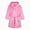 R253-Pink, variant on NOLDARES Boys Fleece Robe Girls Hooded Bathrobe Toddlers Soft Fuzzy Robe for Kids,Wine,3-4 Y