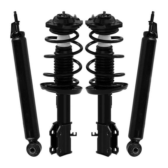 AutoShack Front Complete Strut & Coil Spring Rear Shock Absorbers | Replacement for 2016-2019 Chevrolet Cruze | 4-PC