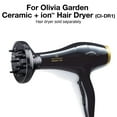 thumbnail image 2 of Olivia Garden Ceramic + Ion Professionnal Hair Dryer Snap-on Finger Diffuser - Black (CIDR1-DF1), 2 of 5