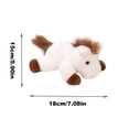 thumbnail image 3 of 5.9in Small Horse Plush Toy, Soft Stuffed Animal Pony, Miniature Horse Figurine, Desktop Decorative Plushie, Fabric Animal Toy for Office Display and Collection, 3 of 6