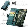 thumbnail image 4 of CaseMe Leather For iPhone 13 Pro Max Wallet Case with RFID Blocking, For iPhone 13 Pro Max Case Wallet for Women Men Card Holder Magnetic Clasp Kickstand Folio Case for iPhone 13 Pro Max,Green, 4 of 10