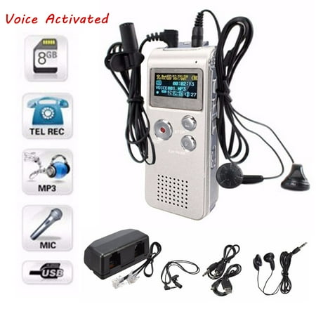 Professional 3D Sound Stereo 8GB Memory Digital Voice Recorder Sound ...