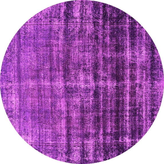 Ahgly Company Indoor Round Persian Pink Bohemian Area Rugs, 4' Round