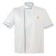 thumbnail image 2 of Chaqueta de chef, chaqueta de panadero de manga corta, ropa de chef, chef, gastronomía, indumentaria profesional, camisa gastro, chaqueta, tops XXXL Macarena  Uniforme de Chef Unisex, 2 of 8