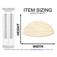 thumbnail image 2 of Unfinished Wood Kippah Shape | DIY Craft Cutout 18" / 1/2", 2 of 3