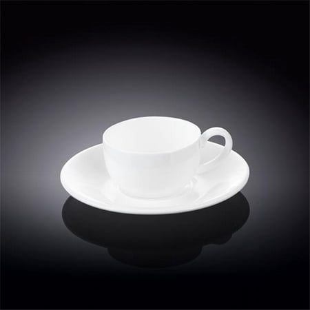 

Wilmax 993002 100 ml Coffee Cup & Saucer White - Pack of 72