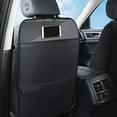 thumbnail image 1 of Organizador de del asiento del automóvil para automóvil con bolsillos de almacenamiento Alfombrilla para patadas Alfombrilla limpia Negro grande shamjiam Almohadilla antideslizante, 1 of 7