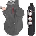 thumbnail image 6 of Golf Cooler Bag - Golf Accessories for Men and Small Soft Cooler Bags Insulated Beer Cooler Holds A 6 Pack of Cans or Two Bottles of Wine, Golf Sports Bags, 6 of 7
