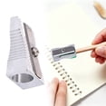 thumbnail image 3 of Ciozy Pencil Sharpeners Bulk Pencil Sharpener Manual Metal One Hole Pencil Sharpeners for Most Size Pencils, Silver, Silver, 3 of 6