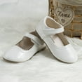 thumbnail image 4 of TAIAOJING Toddler Girls Dress Shoes Mary Jane Low Shoes Ballerinas Children Princess Shoes Wedding Shoes Flat Baby Evening Shoes Party School Shoes For Wedding Birthday Parties Campus Leisure 3.5-4Y, 4 of 8