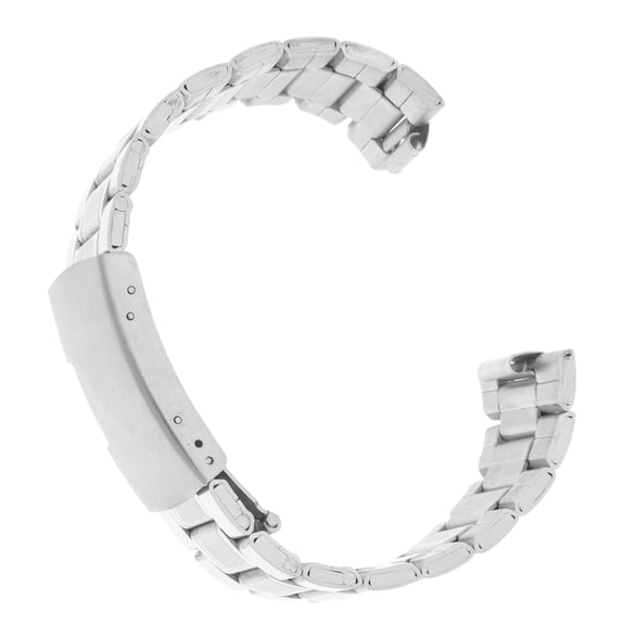 HEANUJJ Mens Watch Bands Curved Ends Stainless Steel Strap