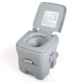thumbnail image 1 of YYAO 5.3 Gallon Waste Tank, Portable Indoor Outdoor Toilet for Travel Camping RV Boating Fishing, Grey, 1 of 9