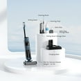 thumbnail image 4 of AIRTHEREAL Cordless Wet Dry Vacuum Cleaner, Close-to-Floor Brush and Powerful 12Kpa Suction, ????????-?????? Self-Cleaning, Smart Digital Display and Voice Assistant, for Hard Floors, VacTide V2, 4 of 8