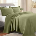 thumbnail image 6 of Superior Fleur De Lis Cotton Decorative Bedspread and Sham Set, Twin, Sage, 6 of 10