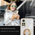 thumbnail image 3 of Compatible with Redmi Note 12 Pro Case Silicone TPU Shockproof Redmi Note 12 Pro 4G Phone Case with Magnetic Ring Kickstand Plating Anti-Scratch Cases (White), 3 of 7