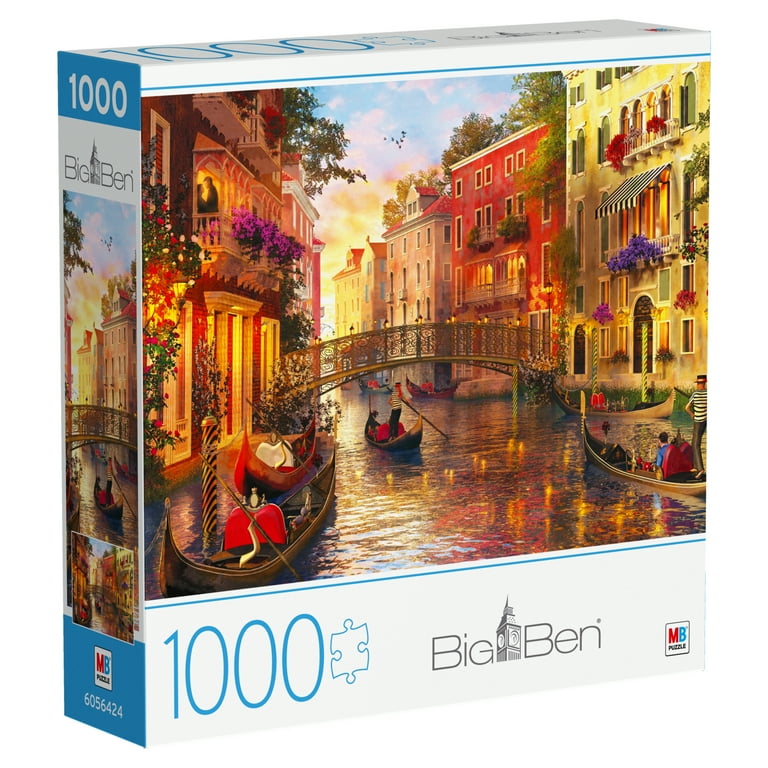 1000-Piece Big Ben Jigsaw Puzzle, Sunset - Walmart.com