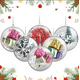 thumbnail image 1 of Juego De Adornos De Bolas De Navidad, 20 Unidades, Grandes, Xtellar Transparentes, 1 of 4