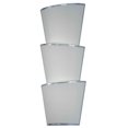 thumbnail image 1 of Meyda 142123 16.5 in. Lenox Wall Sconce, Nickel & Eggshell, 1 of 1