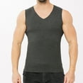 thumbnail image 4 of Mens Cotton Winter Warm Thermal Tank Top Fleece Lined Underwear Sleeveless Vest, 4 of 8