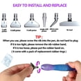 thumbnail image 4 of Diamond Painting Pens Kit, Stainless Steel Tips for Diamond Painting Accessories with 6 Clay, Diamond Art Pens Diamond Painting Tools for DIY Craft,Starry purple,Starry purple，G26573, 4 of 6