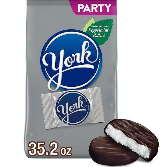 YORK Dark Chocolate Peppermint Patties Candy Party Pack, 35.2 oz, Package May Vary