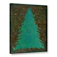 thumbnail image 2 of ArtWall Cora Niele's ' Vintage Xmas Tree 01' Gallery Wrapped Canvas - Blue, 2 of 2