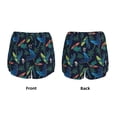 thumbnail image 5 of Lsque Dinosaur Printed Women's Running Shorts with Liner Pockets,Elastic Quick Dry Workout Athletic Gym Yoga Shorts,Womens High Waist Shorts-Small, 5 of 9