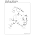 thumbnail image 3 of Kingston Brass AE13T0 Aqua Vintage 3-3/8" Center Deck-Mount Clawfoot Tub Faucet with Hand Shower, Matte Black, 3 of 5