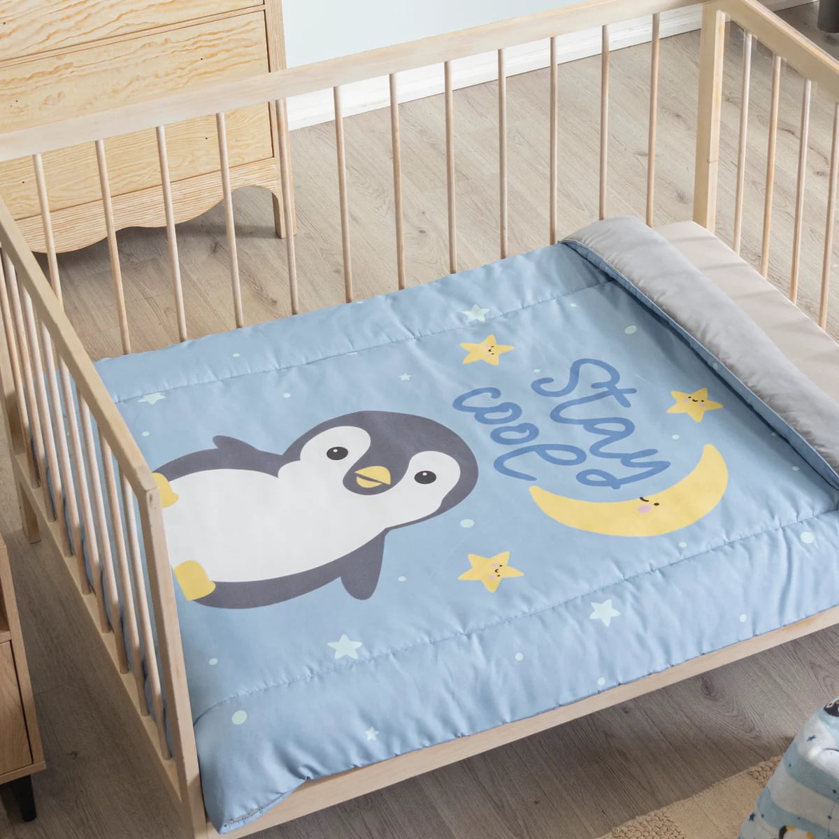 LITTLE PENGUIN BABY BOY CRIB BEDDING NURSERY SET 3 PCS BABY SHOWER GIFT Walmart