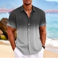 thumbnail image 2 of Men Spring Single Casual Lapel Full Print Beach Short Sleeve Vacation Outdoor Holiday Shirt, 2 of 5