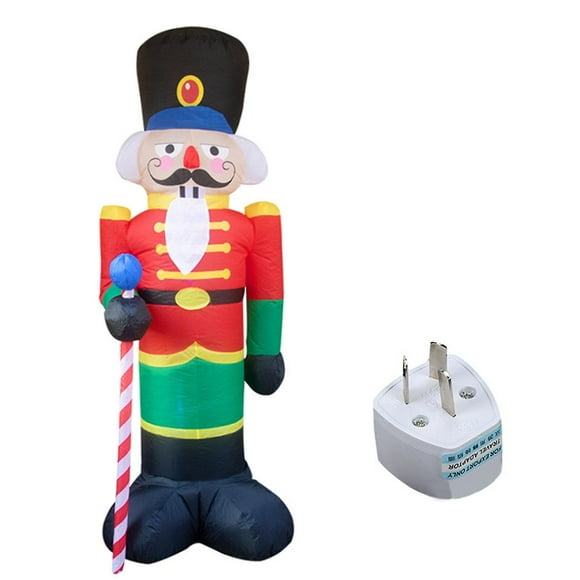 Giant Inflatable LED Nutcracker Soldier for Any Occasion - 2.4m Polyester Model_Perfect Gift