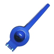 Metal Lemon Lime Squeezer 2 Layers Handheld Anti Rust Manual Fruit Citrus Press Juicer, Blue