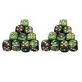 thumbnail image 1 of EeaseMX Juego de 25 dados acrílicos poliédricos de 6 caras para juegos de mesa., 1 of 7