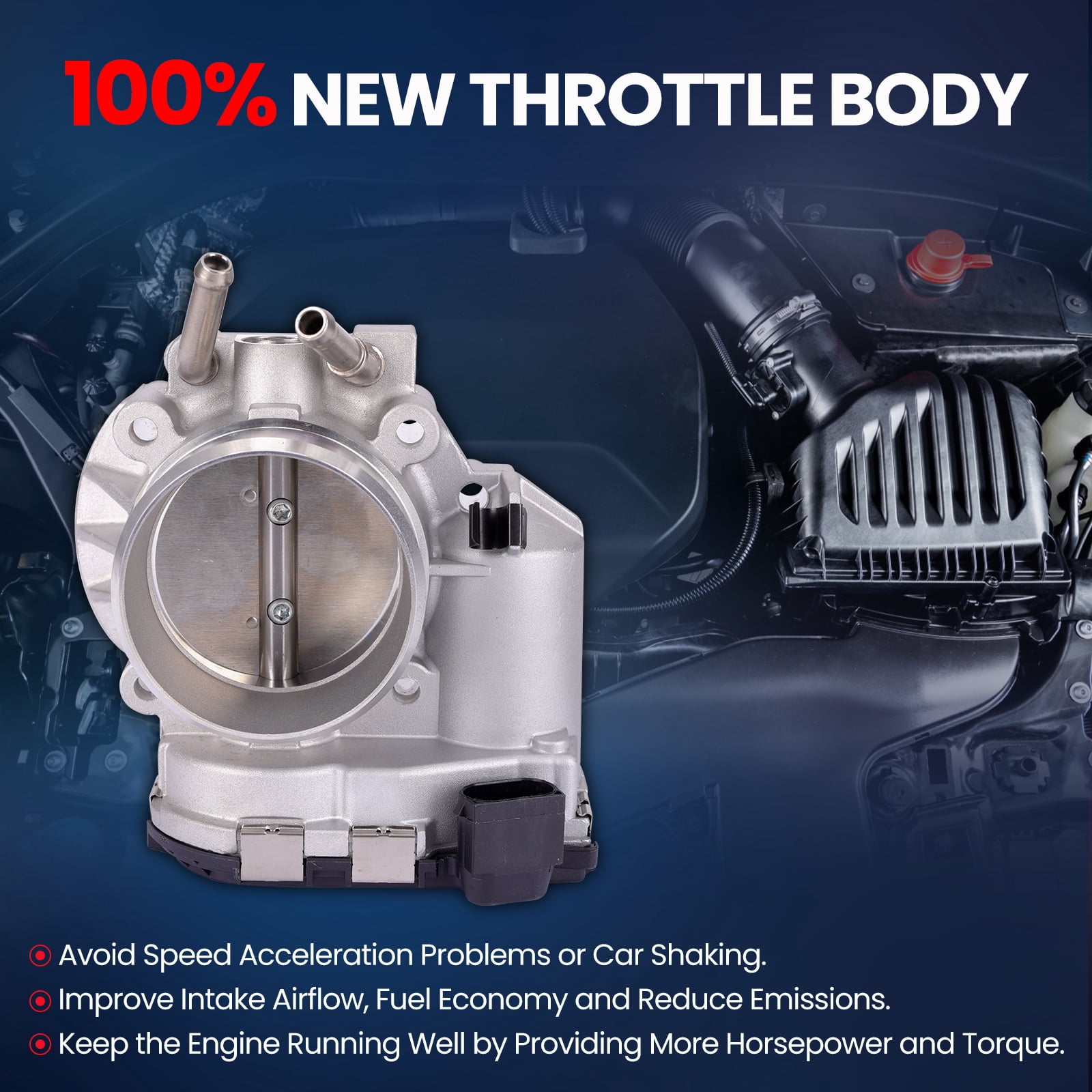 MOCA AUTOPARTS S20499 Throttle Body Fit for 2013-2016 Hyundai Santa Fe Sport 2.0L & 2011-2015 Kia Optima Sportage 2.0L