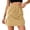 Yellow, variant on Arlun Women's Plus Size Drawstring Elastic Waist Cargo Skirts with Flap Pockets Summer Causal Solid Color Mini Short Skirts Simple Stylish Slim Fit Streetwear Yellow XL