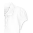 thumbnail image 3 of The Children's Place Girls Uniform Short Sleeve Ruffle Polo, 2-Pack, Sizes XS-XXL, 3 of 3