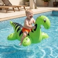thumbnail image 3 of Dinosaur Pool Float for Kids Inflatable Ride-On Water Toy with Thickened PVC Handle Grip Fun Summer Design for Swimming Pool Lake Beach Backyard Parties, 3 of 6