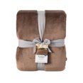 thumbnail image 4 of Better Homes & Gardens Velvet Plush Soft Bed Blanket, King Size, Brown Basket, 4 of 7