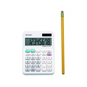 Sharp Calculators EL-310WB 8-Digit Mini-Desktop Calculator, White