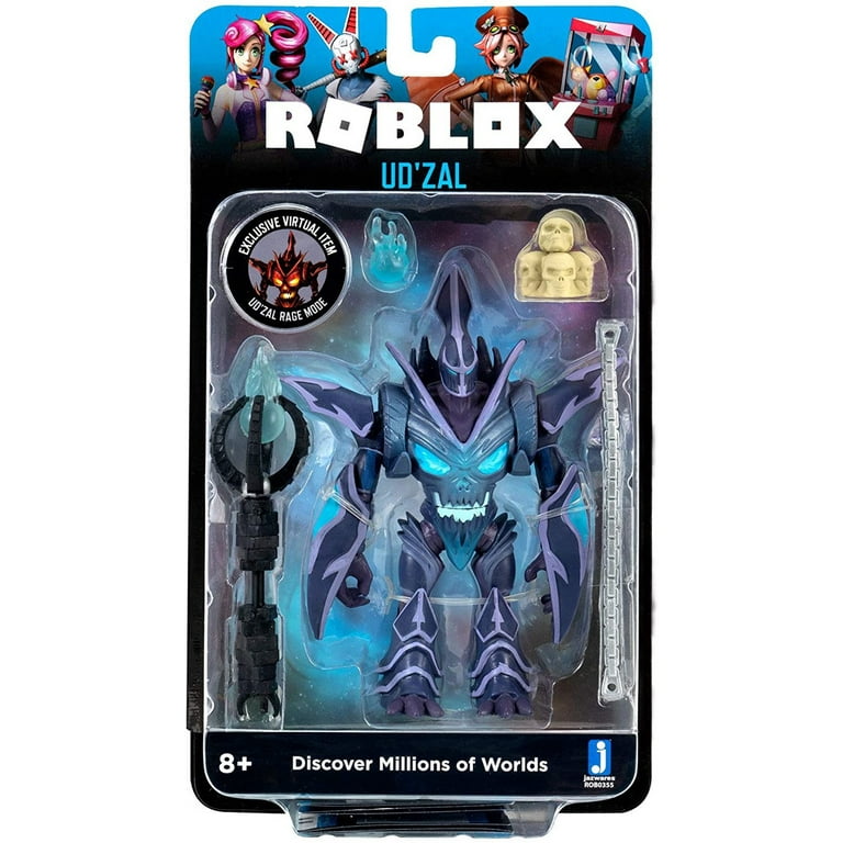 Roblox Imagination Collection Ud zal Figure Pack Includes Exclusive Virtual Item Walmart