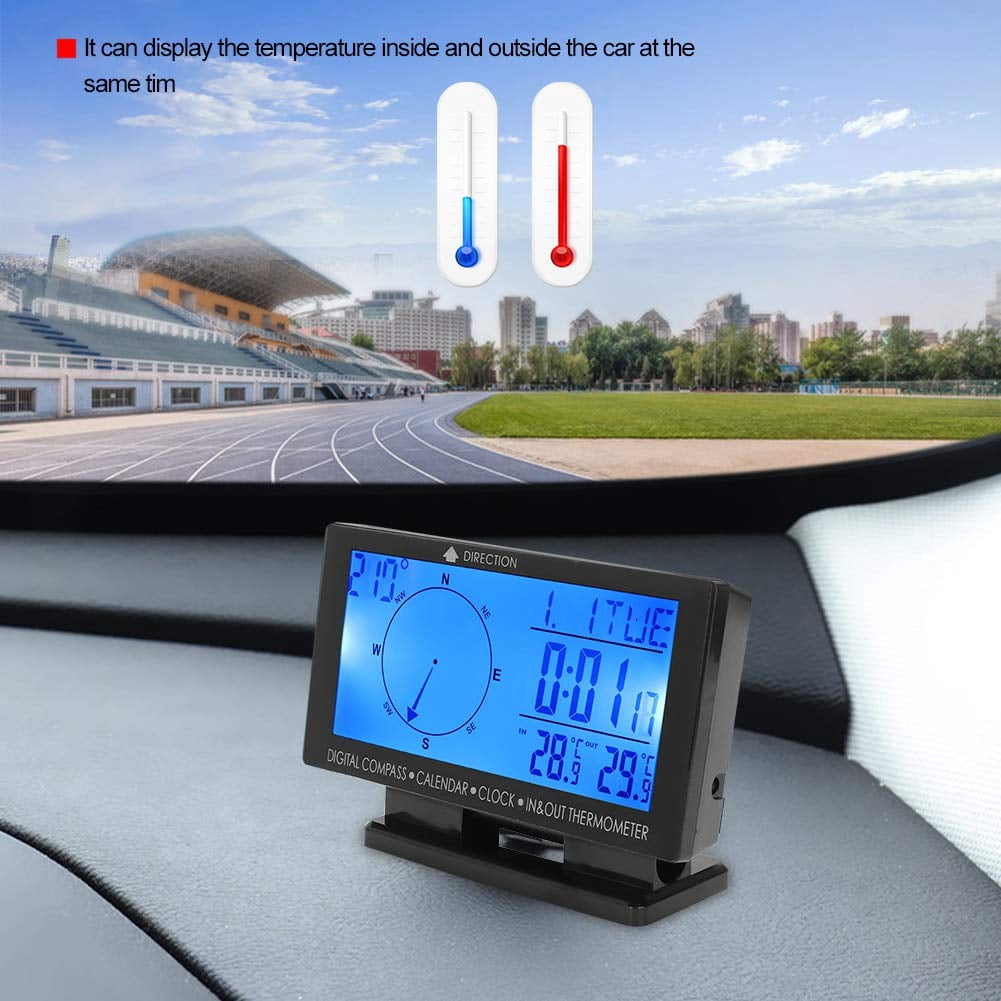 Acaigel High Accuracy----Electronic Compass Can Accurately Display The Current Angle And Azimuth. Compass Digital Display Range (0 To 360 Degrees) With Accuracy Of Plus Or Minus 8 Degrees.