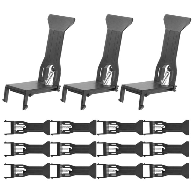 PAMINGONO 15pcs Money Organizer Clips Black Cash Register Drawer Parts for Retail Stores Operations