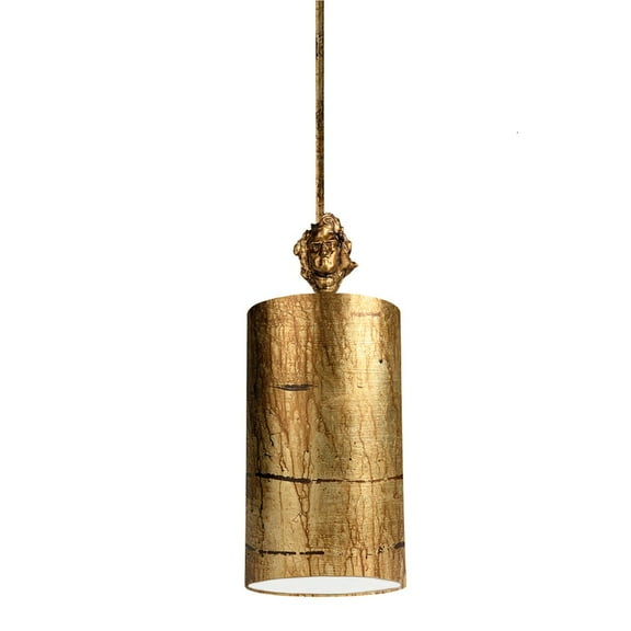 Lucas McKearn Fragment 1-light Traditional Resin Mini Pendant in Silver Leaf
