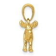thumbnail image 7 of Saris and Things 14K Yellow Gold 3-D Moose Pendant, 7 of 7