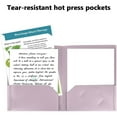 thumbnail image 3 of 6 Pack Plastic Folders with Pockets, 6 Color Heavy Duty Two Pocket Folder with Business Card Holder for Office High School Business Resume, 3 of 7