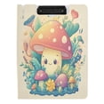 thumbnail image 2 of A4 Double Clip File Folder Binder Clipboards Waterproof Durable Foldable Folder Suitable for Office and Family Lovely Cartoon Little Mushrooms, 2 of 9