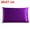 Purple, variant on PiccoCasa Silk Pillowcase 1 Piece Queen Silk Pillow Cover, Fruit Green, 20"x30"