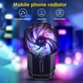 thumbnail image 3 of Radiador de teléfono 3 engranajes juego ajustable teléfono móvil ventilador de refrigeración radiador 700 mAh Durable teléfono celular enfriador disipador de calor con luz JShteea Nuevo, 3 of 8