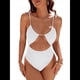 thumbnail image 3 of Traje de Baño de una Pieza para Mujer, con Control de Abdomen, Favorecedor, Atrevido, con Corte Alto, S, 3 of 10